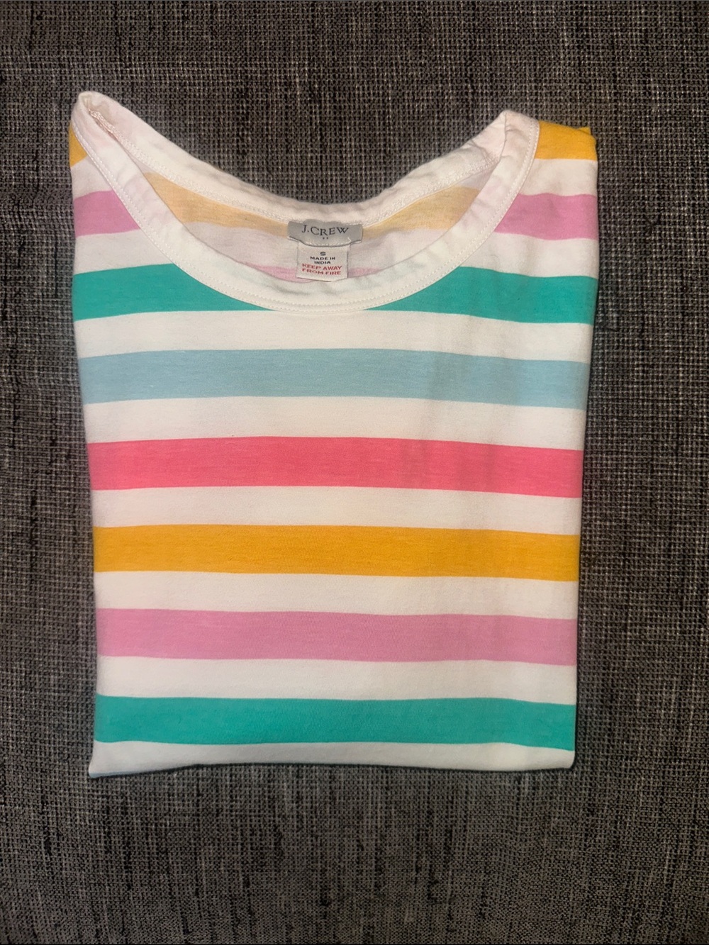 J. Crew Multicolor Striped Tee